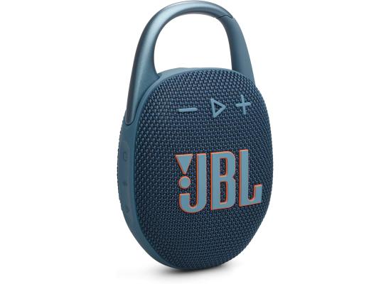 JBL Clip 5 - Ultra-Portable, Waterproof & Dustproof Bluetooth Speaker, Big Pro Sound with Punchy bass, Integrated Carabiner, Up to 12 Hours of Play, Made in Part with Recycled Materials (Blue)
