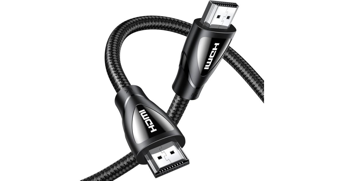 UGREEN 8K HDMI Cable 2.1 10FT, 48Gbps Ultra High Speed Braided HDMI Cord 10K 8K@60Hz 4K@240Hz, eARC HDR10 HDCP 2.2&2.3, HDMI Cable (3m)