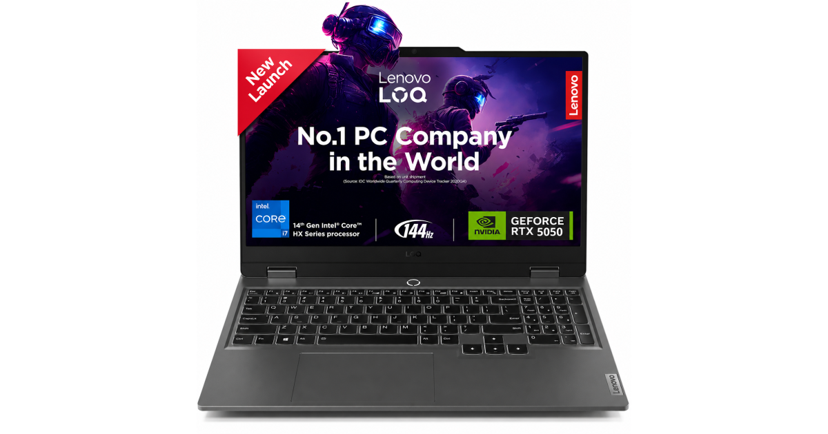 Lenovo LOQ Gaming (2025) NEW 14Gen Intel Core i7 14700HX 20-Cores w/ AI Engine+ LA1 Chip & Nvidia RTX 5050 8GB DDR7 & IPS 144Hz Display - Luna Grey