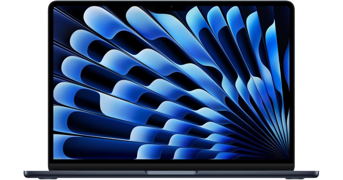 لابتوب آبل MacBook Air Apple 15 (2026) Apple M5 Chip (1TB/16GB) 10‑Core CPU & 10‑Core GPU Retina True Tone , Midnight