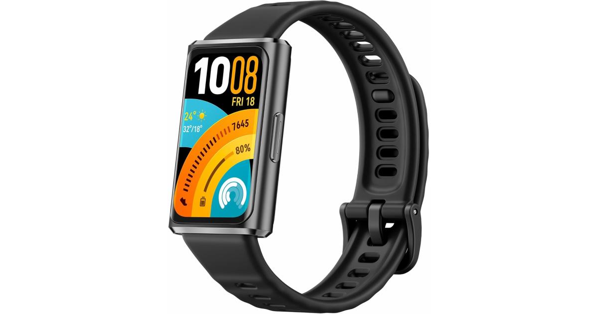 HUAWEI Band 11 PRO Smart Watch, AMOLED Display, Sleep & Stress monitoring Smart Watch, Upto 14 Days Battery, 50m Water Resistance, Precision Fitness & Health Tracker, Android&iOS compatible, Black