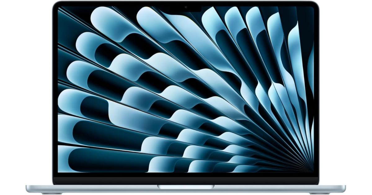 لابتوب آبل MacBook Air Apple 13 (2026) Apple M5 Chip (512GB/16GB) 10‑Core CPU & 8‑Core GPU Retina True Tone , Sky Blue