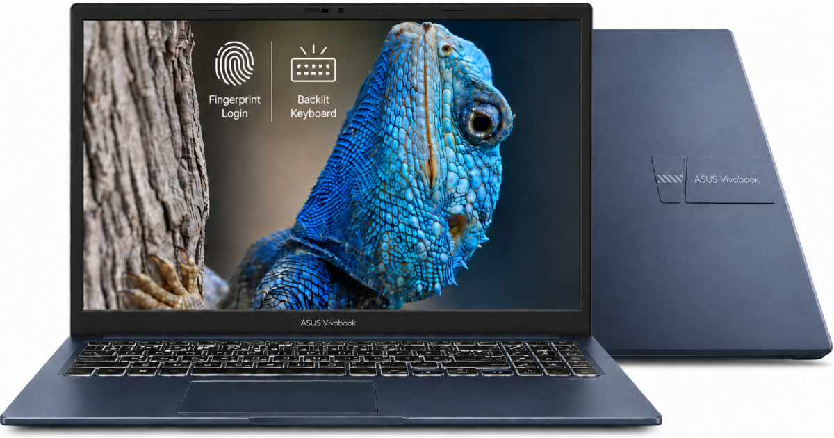 كيبورد ASUS Vivobook 15 (2025) F1504 Intel Core 5 10-Cores Fast Charge Better Sound Military-Grade Standard w/ Backlit & FingerPrint (Customized) , Quiet Blue