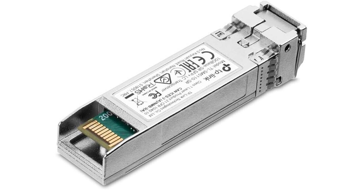 TP-Link Omada SM5110-SR | 10G-SR SFP+ LC Transceiver, Multi-Mode SFP Module| Plug and Play | LC/UPC Interface | Hot Pluggable | Up to 300m/33m Distance | Support SFP+MSA & DDM