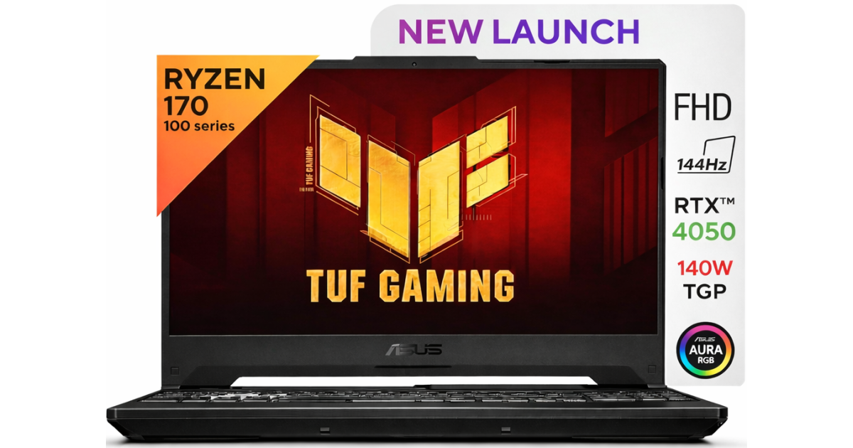 ASUS TUF Gaming A16 (2025) FA607NUQ NEW AMD Ryzen 7 100-Series 170 8-Cores w/ Nvidia RTX 4050 6GB & 144Hz IPS Display - Mecha Gray