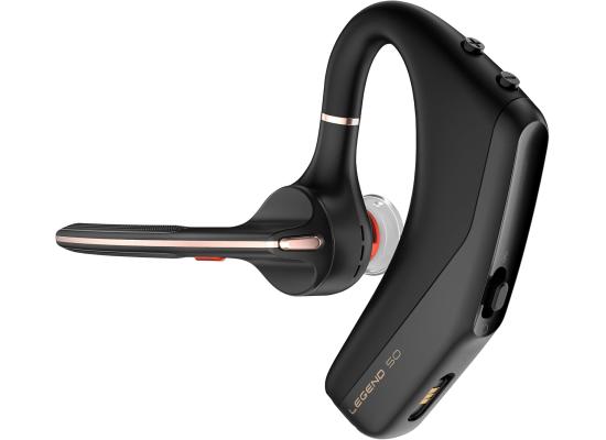 سماعة لاسلكية POLY Voyager Legend 50 - Bluetooth Headset - with Mic - Four Noise-Canceling Mics, AI Noise Block & WindSmart Technology - Connectivity & Smart Call Controls - All-Day Comfort