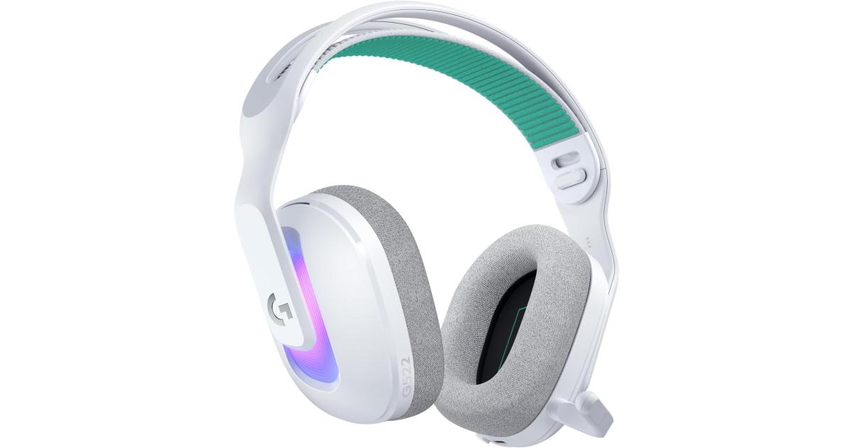سماعة ألعاب (رأس) Logitech G522 LIGHTSPEED Wireless , Lightsync RGB, Full Bandwidth Mic, Advanced Synchronized Audio, Tri-Connectivity with LightSpeed, Bluetooth 5.3, White
