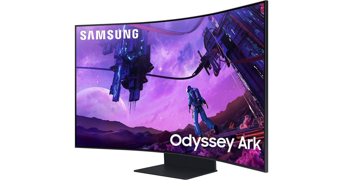 SAMSUNG Odyssey Ark 55" Curved 1000R 4K UHD 165Hz 1ms HDR10 Quantum Mini-LED Multi View