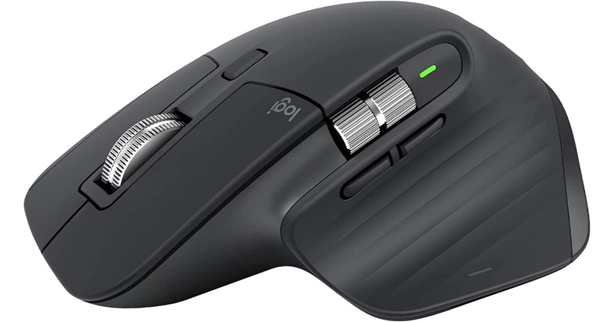 Logitech MX Master 3S ((Bluetooth Edition Wireless Mouse, No USB Receiver)) - Ultra-Fast Scrolling, Ergo, 8K DPI, Track on Glass, Quiet Clicks, Works with Apple Mac, Windows PC, Linux, Chrome - Graphite Color