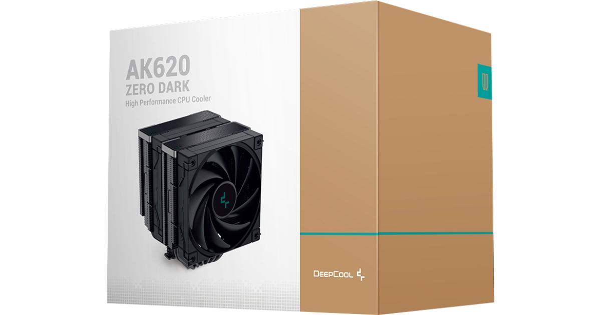 معالج DeepCool AK620 Zero Dark Air Cooler Mighty 260w TDP 6 Copper Heat Pipes Dual-Tower Cooler w/ 2x120mm Fans