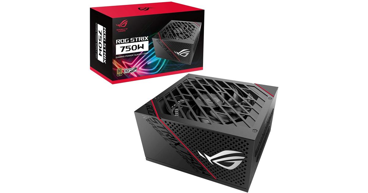 ASUS ROG Strix 750 Fully Modular 80+ Gold 750W 0dB Axial Tech Fan