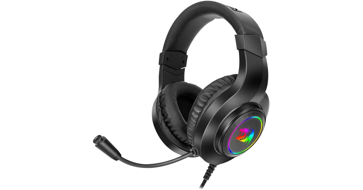 سماعة رأس Redragon H260 HYLAS RGB Wired with Mic Support Xbox, Nintendo , PS4, PS5, PCs, Laptops (Black)