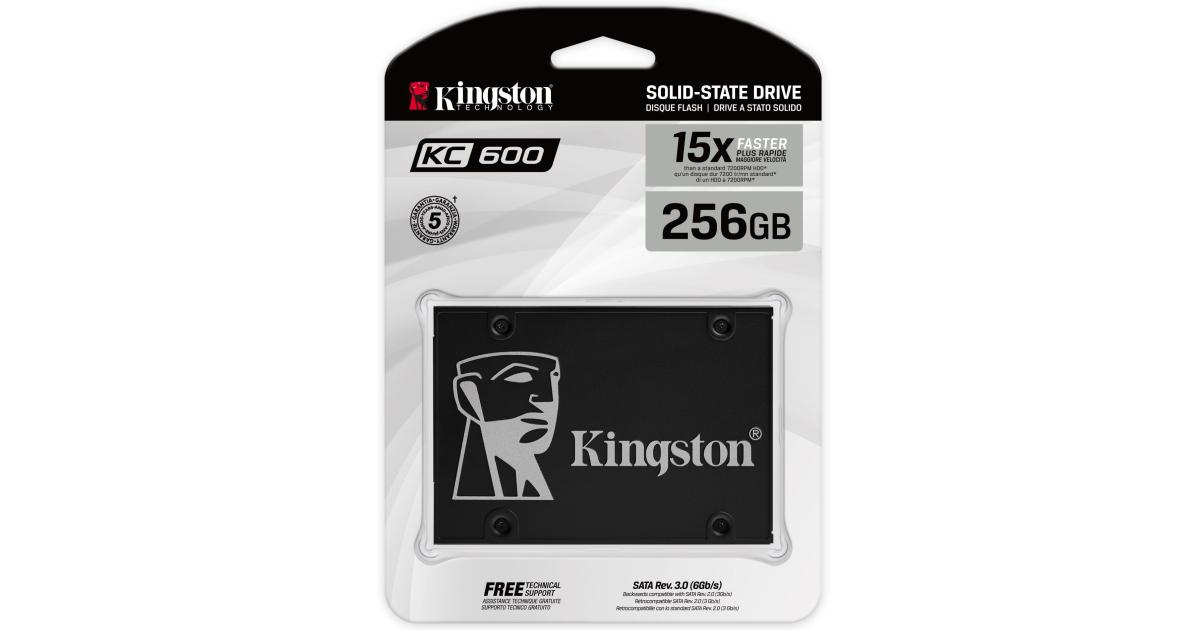 Kingston KC600 256GB SATA III Solid State Drive (SSD)