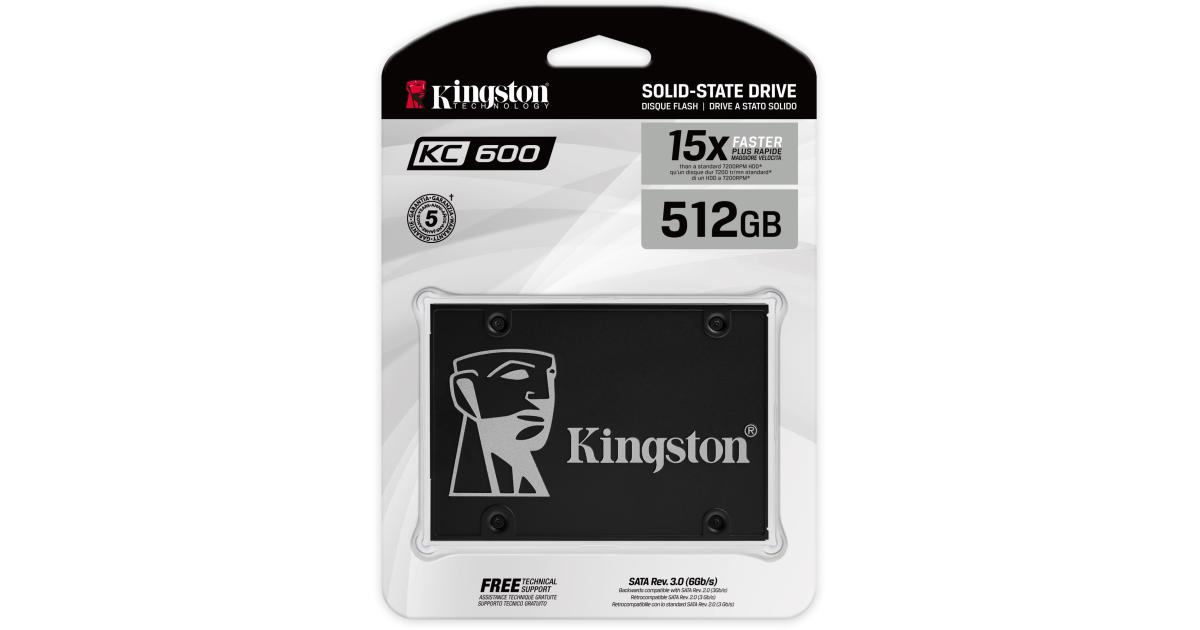 Kingston KC600 512GB SATA III Solid State Drive (SSD)