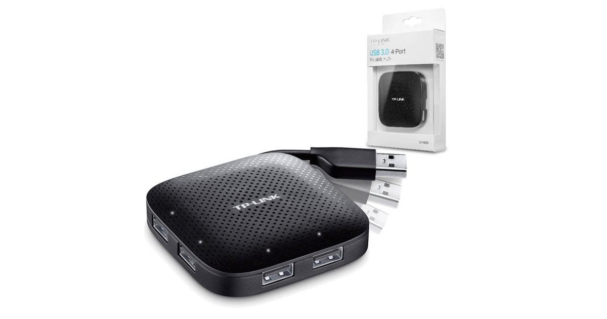 TP-Link UH400 v2.0, 4x Ports USB 3.0 (Black)