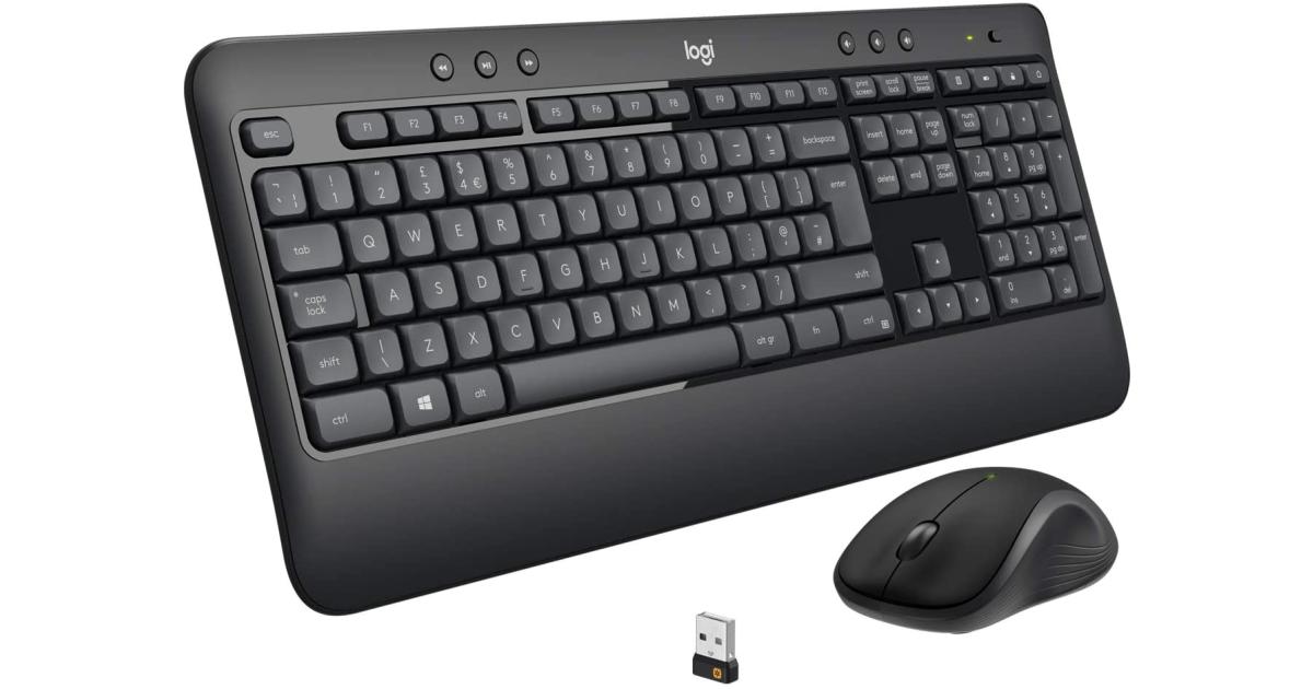 كيبورد لاسلكي Logitech MK540 & Mouse Unifying USB-Receiver Arabic / English Layout