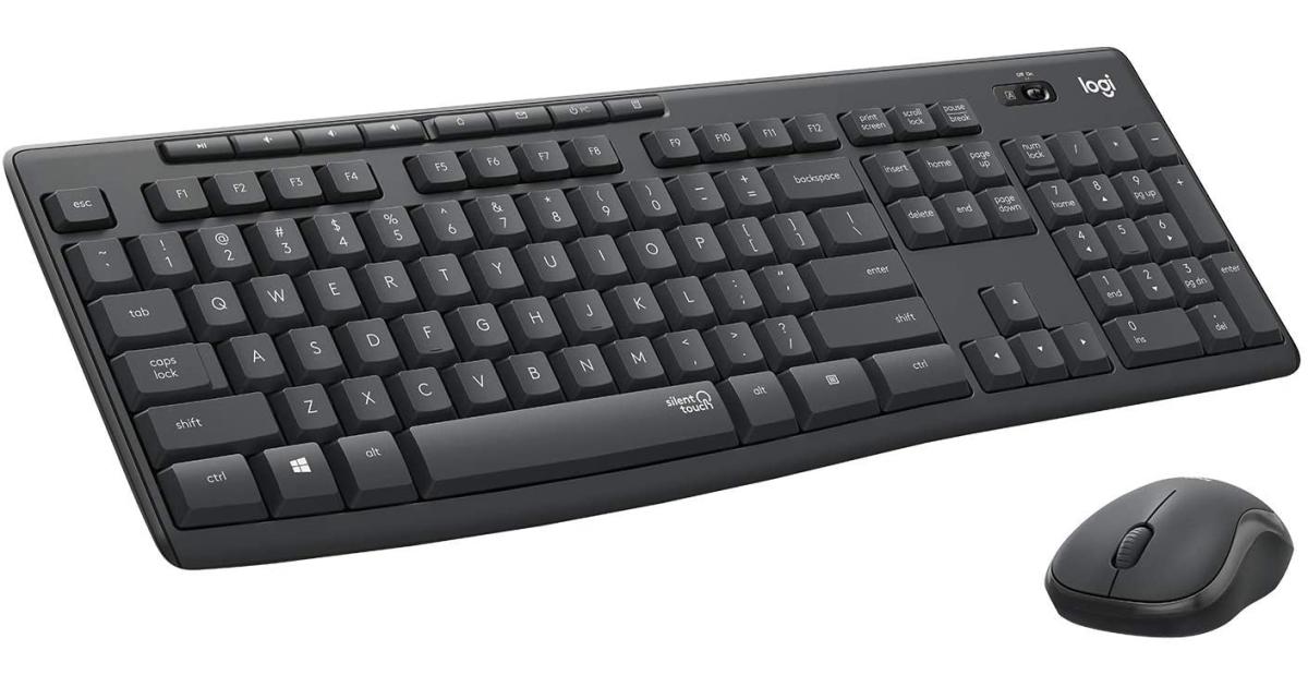 كيبورد Logitech MK295 Wireless Mouse & w/ SilentTouch Technology
