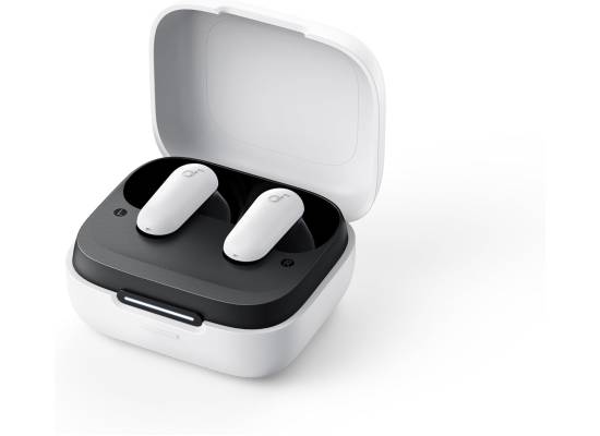 Soundcore By Anker R50i NC True Wireless Earbuds 10mm Drivers with Big Bass, Bluetooth 5.3, 45H Playtime, IP54, AI Clear Calls with 4 Mics, 22 Preset EQs via App - White - 18 Month Warranty