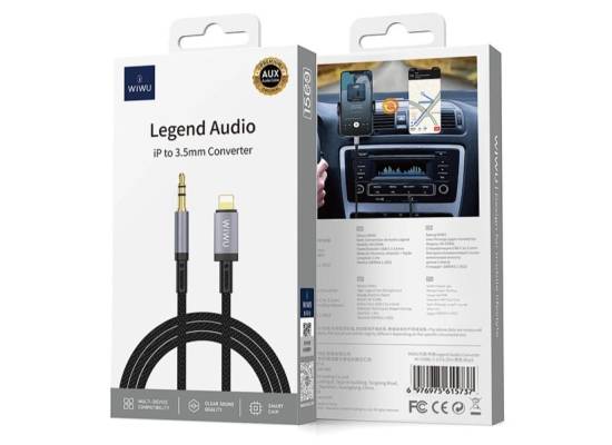 Wiwu Wi-C048-L Legend Audio Series Lightning to 3.5mm Aux Audio Cable 1.5M