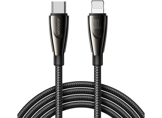 Joyroom JR-A31 fast Charging Data Type-C To Lightning Cable, CL3 30W 1.2m black / 1 Year Warranty