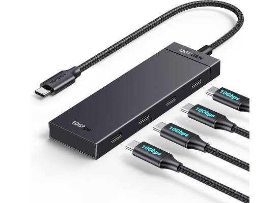 UGREEN USB-C Hub 4-Port 10Gbps Data Only USB 3.2 Hub Multiport Adapter