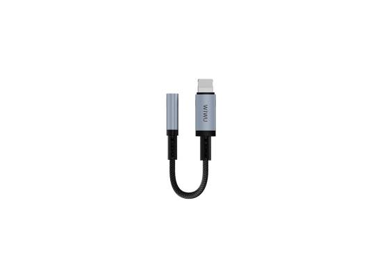 Wiwu Lightning to 3.5mm Aux Converter Audio Adapter Wiwu WI-C047 Legend Series 15cm - Black