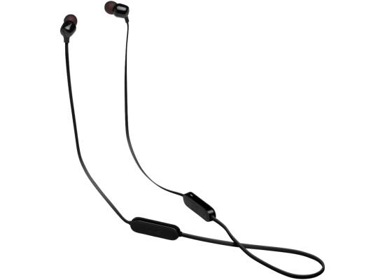 سماعات JBL Tune 125BT Wireless In-Ear , Pure Bass Sound, Lossless 5.0 Bluetooth, 16H Battery, Magnetic Cable, Multi-Point Connection, Voice Assistant, 3-Button Remote with Mic - Black
