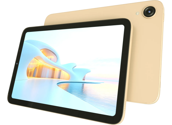 معالج VIKUSHA Tablet V-Z4, 10.1" HD Display, 8GB RAM (4+4GB), 128GB Storage, Android 14, 4G LTE Dual SIM, 6000mAh Battery, Quad-Core , Wi-Fi 5, Keyboard + Stand Cover + Screen Protector + Headphone - Gold
