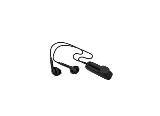 WiWU EB313 Bluetooth Wired Earphone with Magnetic Clamp and Mic, 11 Hours, Standby Time 60 Hours - Black