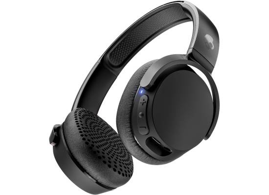 سماعات Skullcandy Riff Wireless 2 On-Ear with Mic/ 34-Hour Battery Life/Multipoint Pairing/Built-in Tile Finding Technology - Black