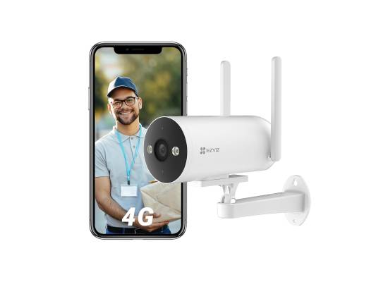 EZVIZ by Wireless Hikvision | 4G Sim Based Smart Home Camera | 2K Resolution | Ai Based Human/Vehicle Detection|Color Night Vision | Active Defense | Two Way Talk | Weatherproof | Supports MicroSD (Upto 512Gb) | H5