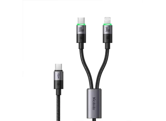 MCDODO CA-670 1.5M Type-C to Type-C & Phone 100W 2-in-1 Cable - 18 Month Warranty