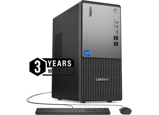 معالج Lenovo 14th Gen Desktop ThinkCentre neo 50t Gen 5 Intel® Core™ i3-14100 8GB DDR5 512GB SSD WIFI & Bluetooth Integrated - 3 Year Warranty