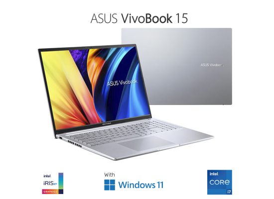 ASUS Vivobook 15 – Intel Core i7‑13620H (10C/16T, up to 4.9GHz), 16GB DDR4, 512GB PCIe SSD, 15.6" FHD IPS Anti‑Glare, Wi‑Fi 6E, MIL‑STD 810H, Cool Silver