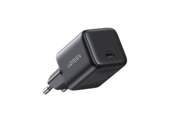 شاحن UGREEN X513 Nexode 30W GaN Fast USB-C PD 3.0 PPS for MacBook Air & iPhone - Black