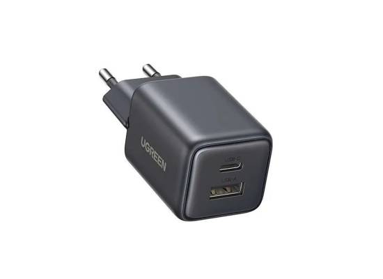 شاحن UGREEN X514 Nexode 20W 2-Port GaN Fast Dual USB-C & USB-A PD/QC 3.0 EU Plug