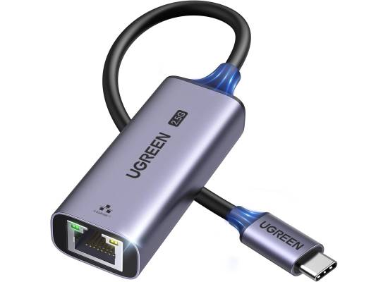 لابتوب آبل MacBook Air لابتوب آبل UGREEN USB C to Ethernet Adapter 2.5G, Ethernet Adapter for Laptop, Aluminum, Type C (Thunderbolt 4/3 Compatible) to RJ45 Network Internet, Compatible for NAS, /Pro, XPS, iPhone 17 Pro/Max
