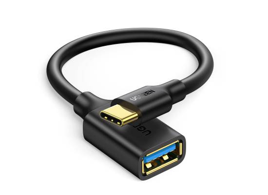 UGREEN US154 USB-C Male to USB 3.0 A Female OTG Data Cable Adapter 5Gbps Transfer - 15CM