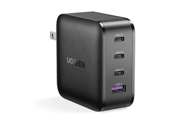 شاحن UGREEN CD226 Nexode 100W GaN 4-Port Fast 3C1A PD 3.0 for MacBook Pro & Laptop EU Plug