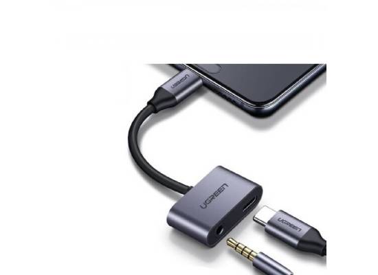 UGREEN 2-in-1 USB-C Male to 3.5mm Audio + USB-C Female PD Fast Charging Adapter (CM193)