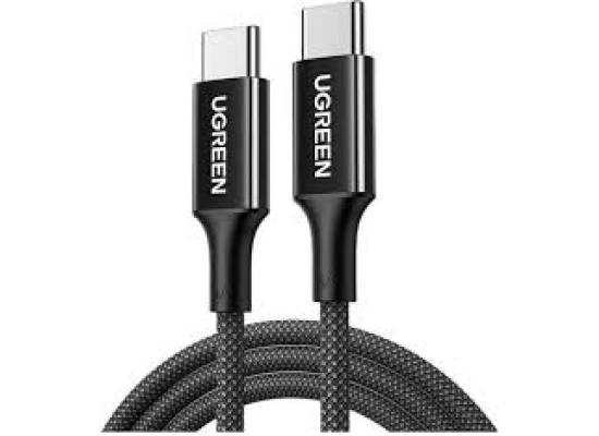 UGREEN USB-C to USB-C 100W 5A PD Braided Fast Charging Cable Nylon Jacket - 2M Black (L502)