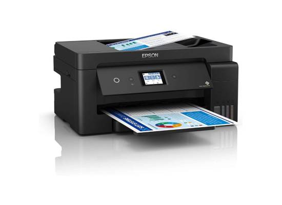 طابعة Epson EcoTank L14150 A3+ Wi-Fi Duplex Wide-Format All-in-One Ink Tank Ultra-high page yield of 7,500 pages (black) and 6,000 pages (Color)
