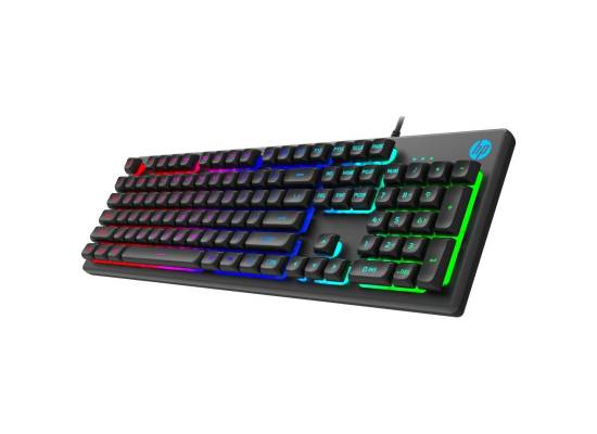 كيبورد HP Gaming K500Y Stylish Design With Integrated Metal Panel