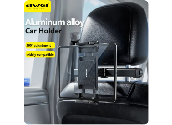 Awei x40 360 ° Rotation Car Tablet Holder Telescopic Stand Car Seat Mount Mount for Support Tablet Phone Support