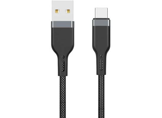 WIWU PT02 Platinum Fast Charging and Transmission Data Cable USB to USB-C 1.2M - Black