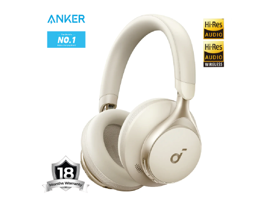 سماعات Anker Soundcore Space One Noise Cancelling , - A3035011 - White - 18 Month Warranty