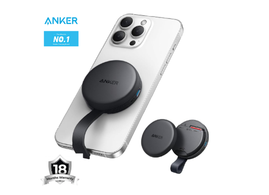 Anker MagGo USB-C Adapter (3-in-1, 10Gbps, For iPhone) Provides a quick switch from capturing video outdoors to editing on a smartphone without delay Gray - 18 Month Warranty