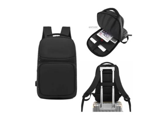 لابتوب Okade Backpack Up to 15.6" Laptops S8839 Protective Case Water Resistant Exterior - Black