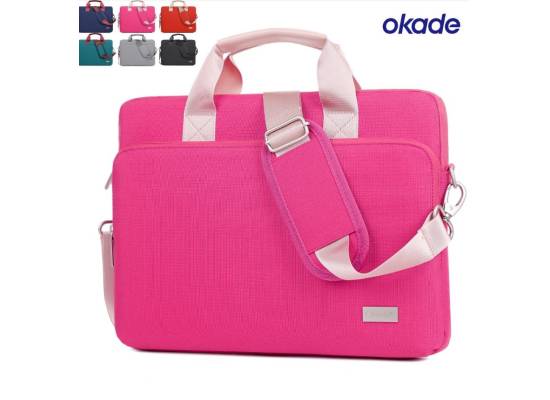 لابتوب OKADE Bag Material Polyester Waterproof Heavy Duty T70 15.6'' - Pink