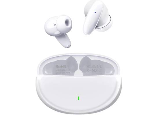 Promate True Wireless Earbuds,In-Ear Bluetooth v5.1 HD Earphones with Mic,IPX5 Water Resistance,20H Playback Time,Intelligent Touch Controls and Smart Auto - White